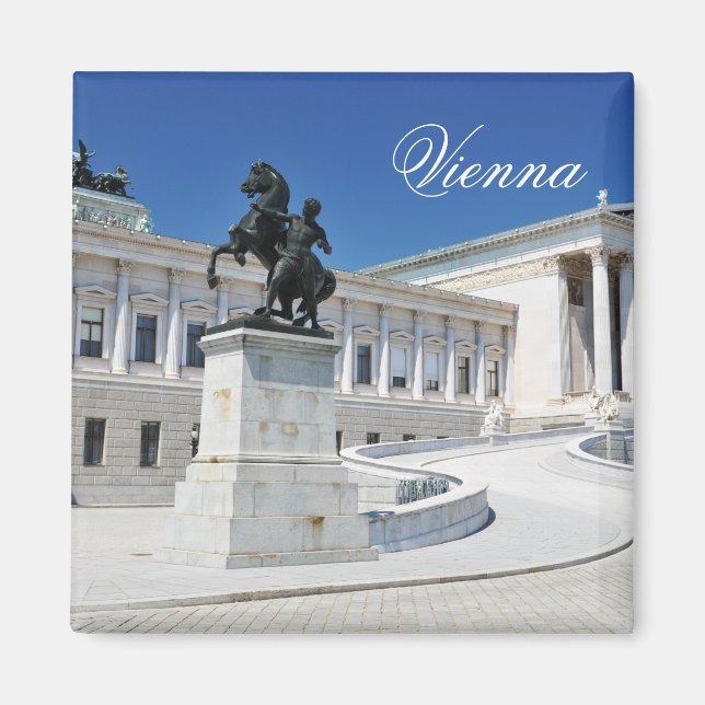 Architektur in Wien, Österreich Magnet (Vorne)