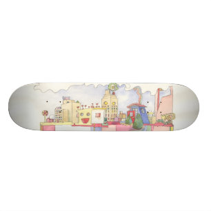 Architektur ist Spaß-Traum-Plattform Skateboard