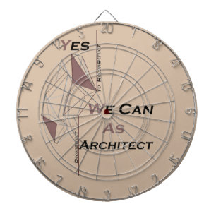Architektur, modernes Design, geometrische Kunst, Dartscheibe