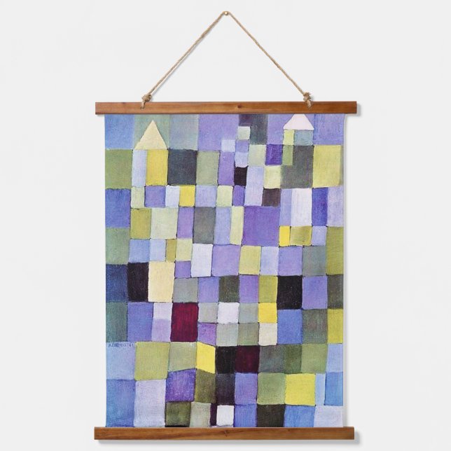 Architektur, Paul Klee Wandteppich Mit Holzrahmen (Vorderseite)
