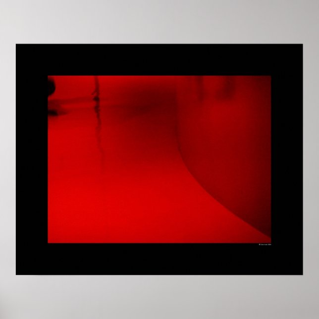 Architektur - Red Hallway Poster (Vorne)