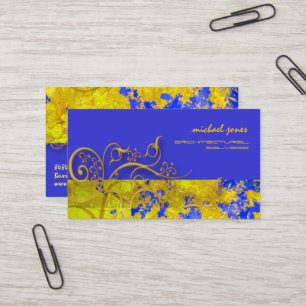 Architektur-Retroschmuck/Falsche goldene Filigran- Visitenkarte