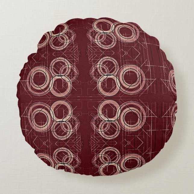 Architektur Rundes Kissen (Vorderseite)