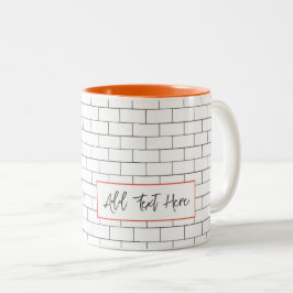 Architektur U-Bahn-Tile Moderner klassischer Text Zweifarbige Tasse