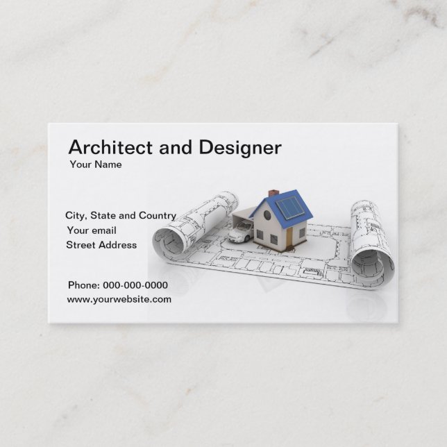 Architektur und Designerkarte Visitenkarte (Vorderseite)
