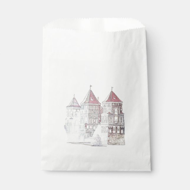 Architektur von Belarus Mir Geschenktütchen (Vorderseite)