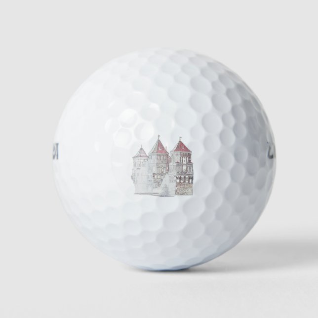 Architektur von Belarus Mir Golfball (Vorderseite)