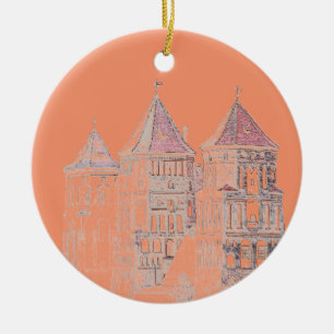 Architektur von Belarus Mir Keramik Ornament