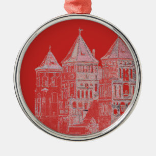 Architektur von Belarus Mir Ornament Aus Metall