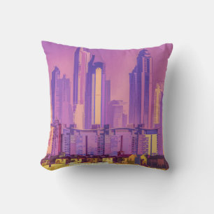 Architektur von Dubai-Kunst Kissen