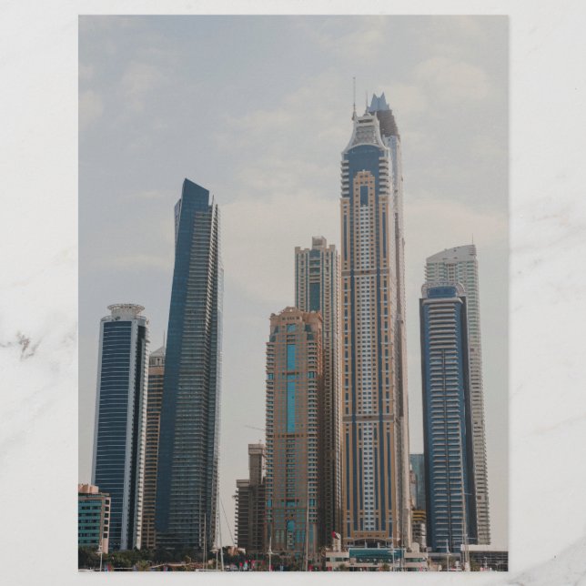 Architektur von Dubai Marina Flyer (Vorne)