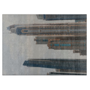 Architektur von Dubai Marina Schneidebrett