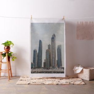 Architektur von Dubai Marina Stoff