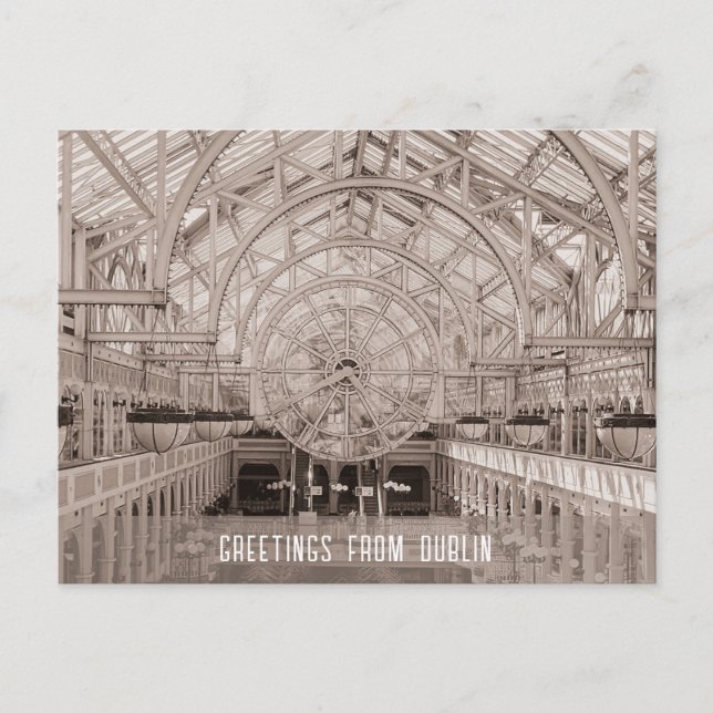 Architektur von Dublin Irland  Postkarte (Vorderseite)