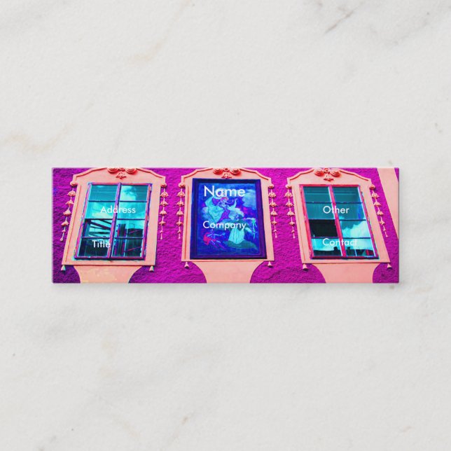 Architektur Windows II Mini Visitenkarte (Vorderseite)