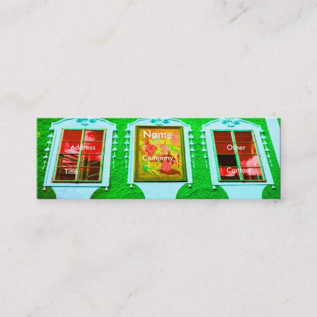 Architektur Windows III Mini Visitenkarte (Vorderseite)