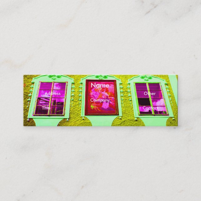 Architektur Windows IV Mini Visitenkarte (Vorderseite)