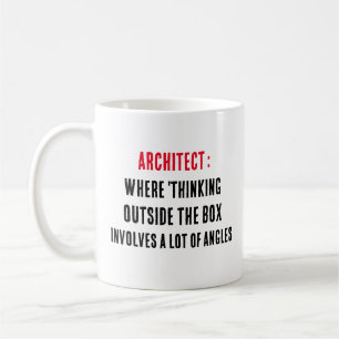 Architektur Wo "Denken außerhalb der Box" inv Kaffeetasse
