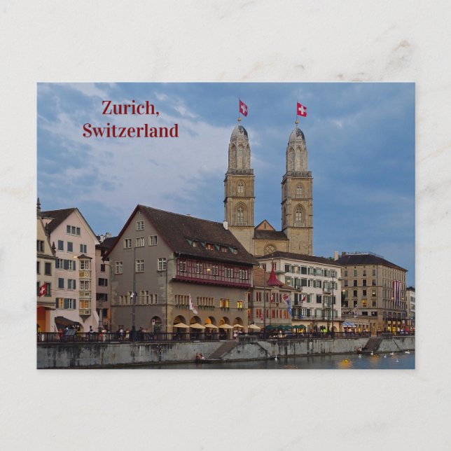 Architektur Zürich Schweiz Postkarte (Vorderseite)