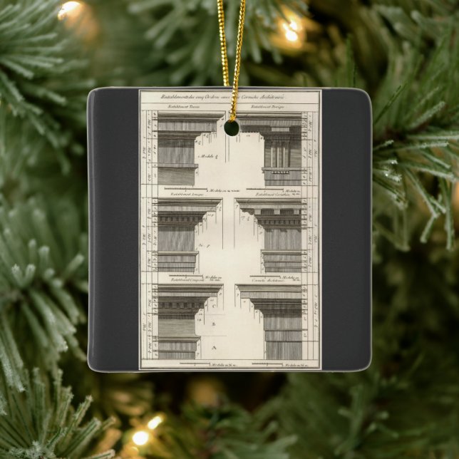 Architekturaufträge, Vintage Unternehmungen Keramikornament (Baum)