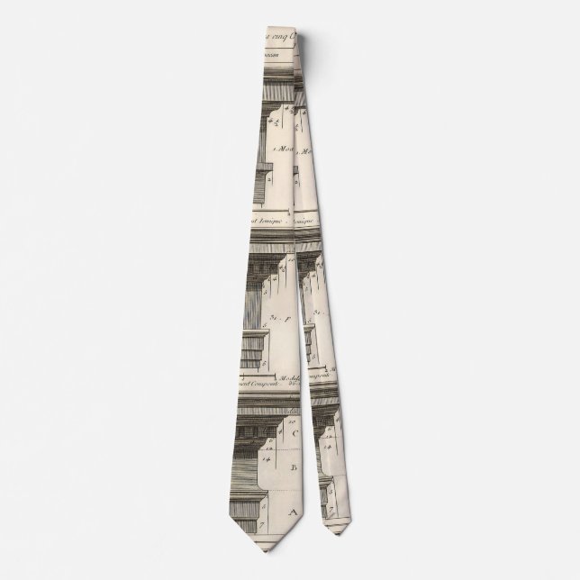 Architekturaufträge, Vintage Unternehmungen Krawatte (Vorderseite)
