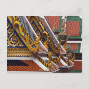 Architekturdetails des Königspalastes Postkarte