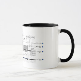 ArchitekturGebäude-Abschnitt Tasse