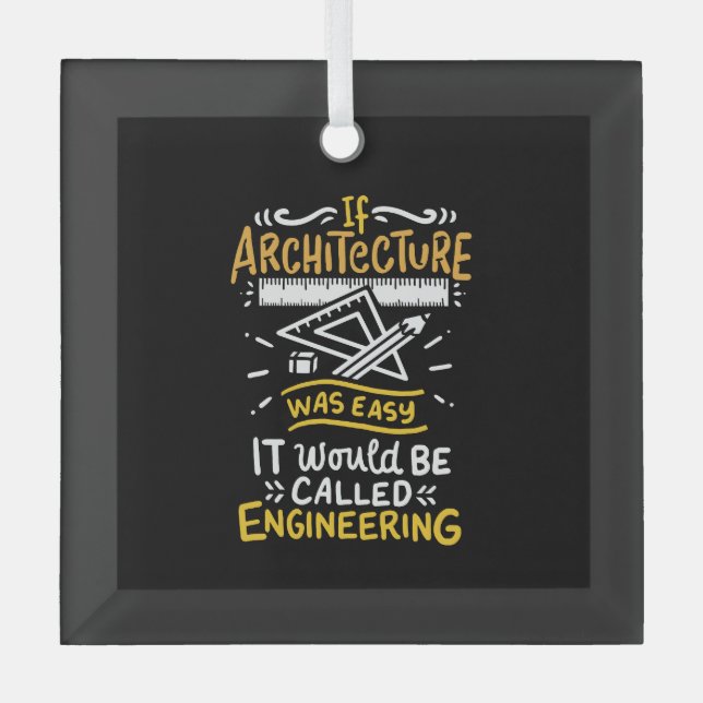 Architekturgeschenke Ornament Aus Glas (Vorderseite)