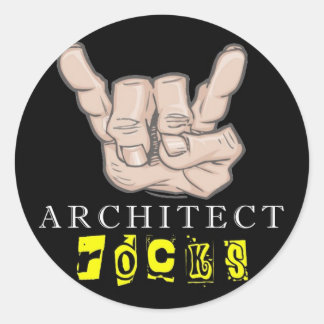 Architekturgestein Runder Aufkleber