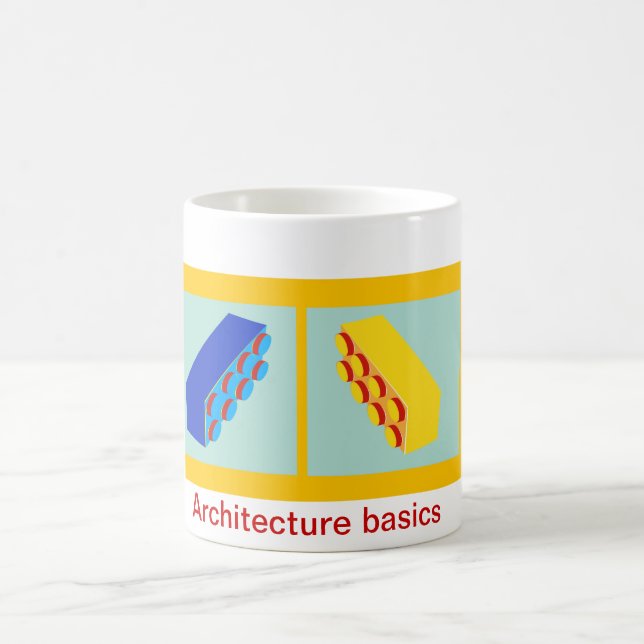 "Architekturgrundlagen" Gebäudespielzeug blockiert Kaffeetasse (Mittel)