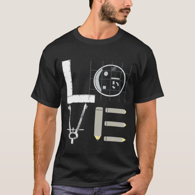 Architekturingenieur für Liebe T-Shirt (Vorderseite)