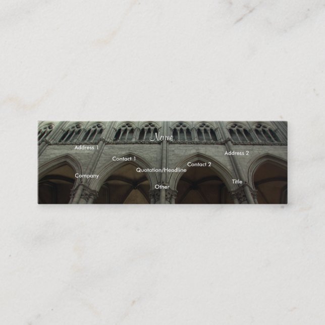 Architekturische Visitenkarte - Anpassbar (Vorderseite)