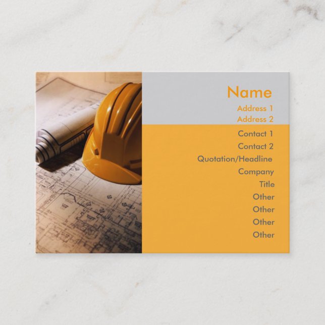 Architekturkarte Visitenkarte (Vorderseite)