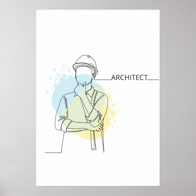 Architekturkunst aus einer Hand Poster (Vorne)