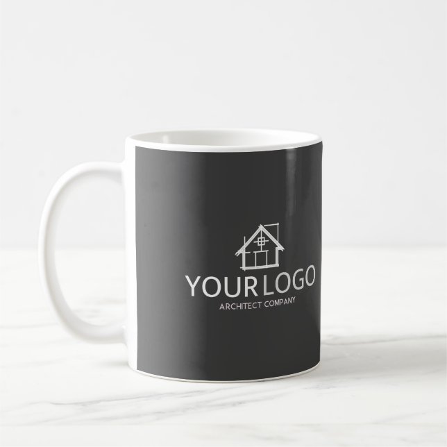 Architekturlogo für das Unternehmensgründungsunter Kaffeetasse (Links)