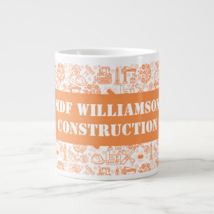 Architekturplaningenieur in weiß und braun Jumbo-Tasse