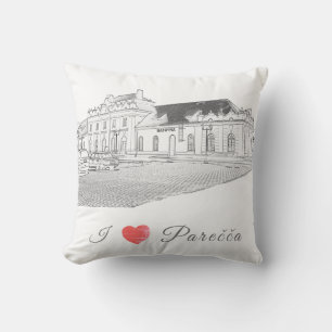 Architekturstation Weißrussland Porechye Parecca Kissen