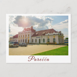 Architekturstation Weißrussland Porechye Parecca Postkarte