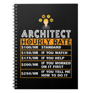 Architekturstundenpreis-Matching-Architektur Notizblock