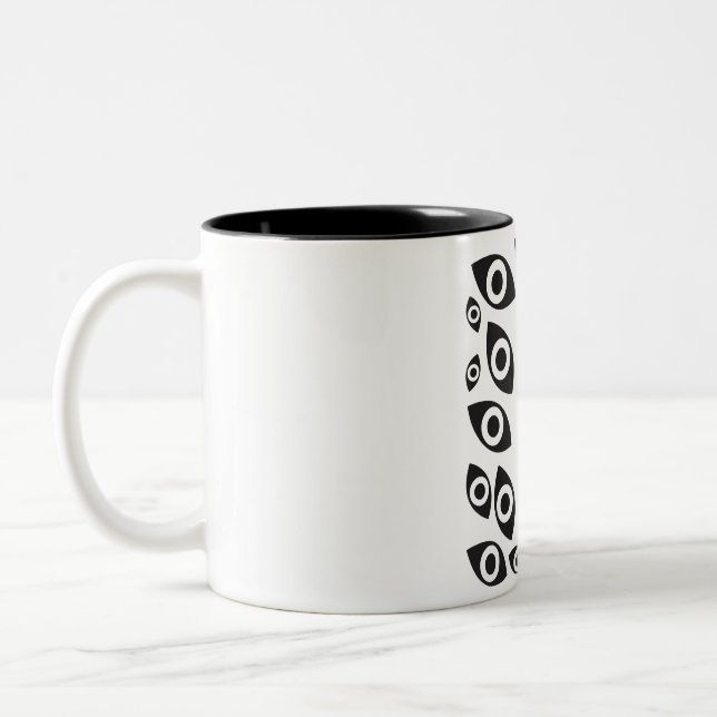 Archivauge des leeren Musters Zweifarbige Tasse (Links)