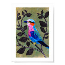 Archivdruck "Hübsch Birdie" mit der Grenze (Matte)