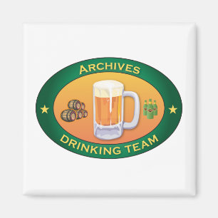 Archive, die Team trinken Magnet