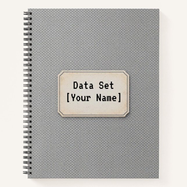 Archive Dot Matrix | Data-Driven Minimalist Design Notizbuch (Vorderseite)