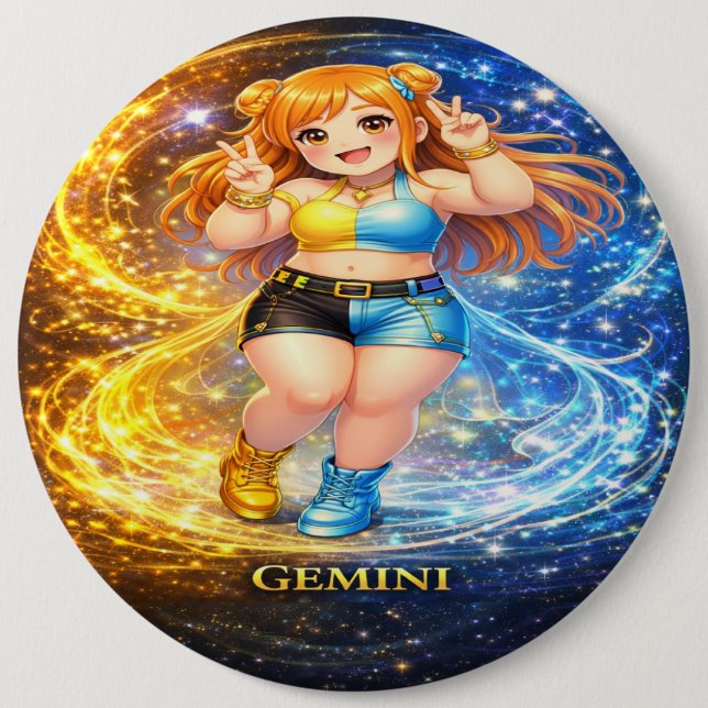 Archivgalaxie: Gemini Vocal Twins Button (Vorderseite)