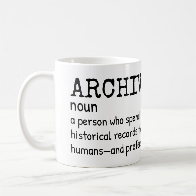 Archivgift Tasse - Funny Definition Design (Links)