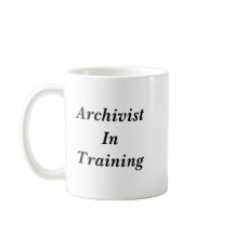 Archiviste dans la tasse de formation