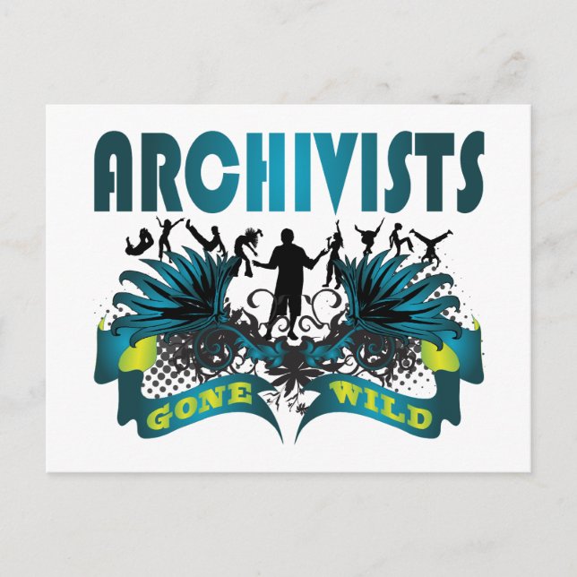 Archivists Gone Wild Postkarte (Vorderseite)