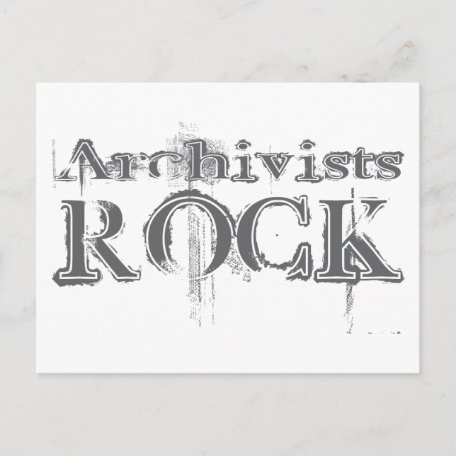 Archivists Rock Postkarte (Vorderseite)