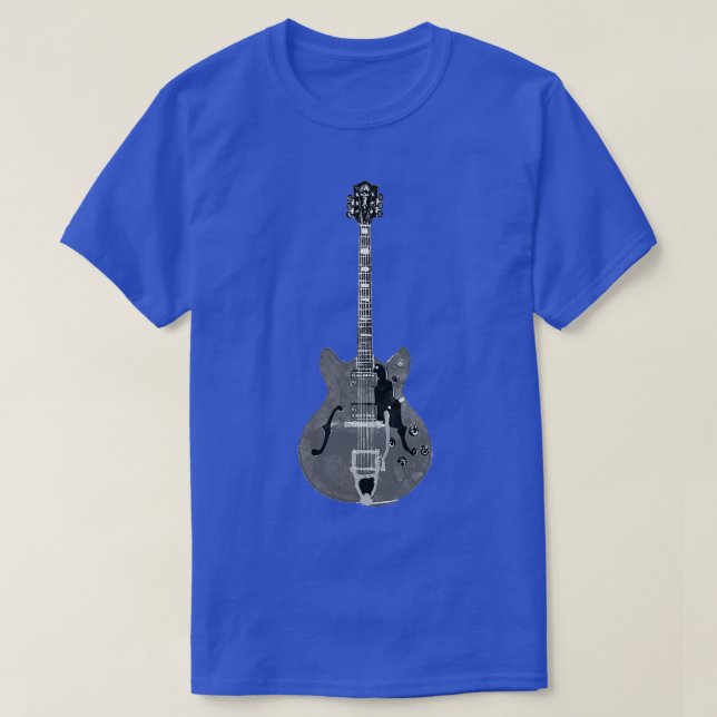 Archtop Hollow body Guild Jazz Guitar  T-Shirt (Design vorne)