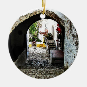 Archway in Obidos, Portugal Keramikornament